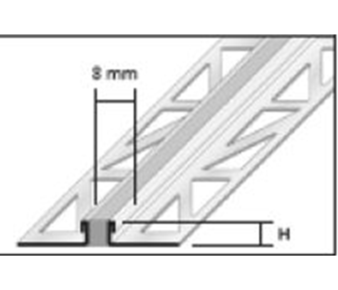 Dil-Profil 12.5/8mm 250cm V2A