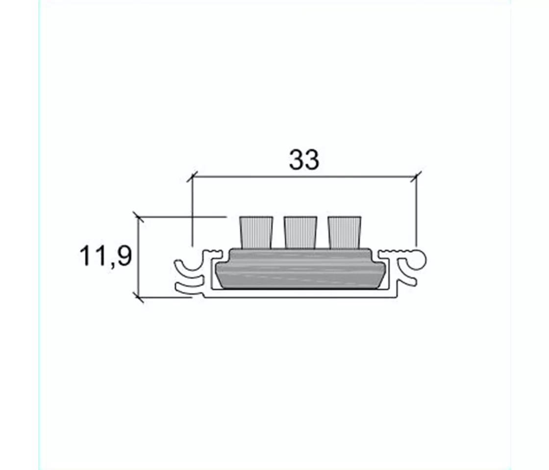 PROMAT Fussmatte 90x49.5cm