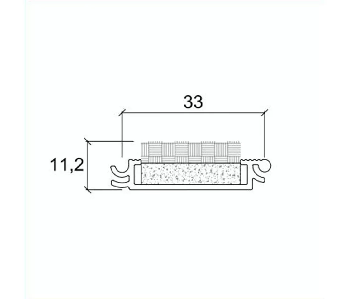 PROMAT Fussmatte 90x49.5cm